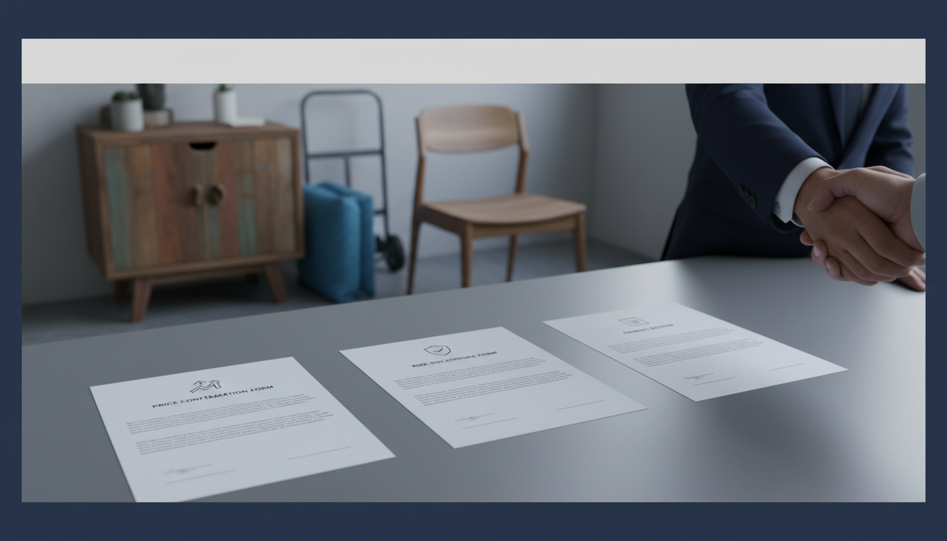 上门旧家具回收踩坑：到场砍价、拆搬刮伤索赔、尾款拖欠——用“估价确认单＋拆运风险告知书＋收款签收回执”把报价和责任锁死