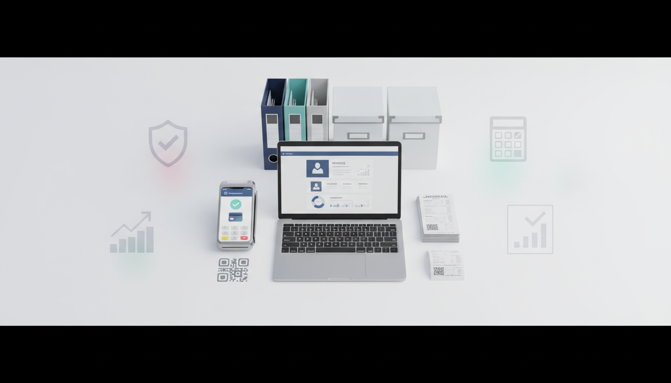 实体商家电子发票与税务合规实操：收款-开票匹配口径、票据归档流程与月度风险自查清单模板