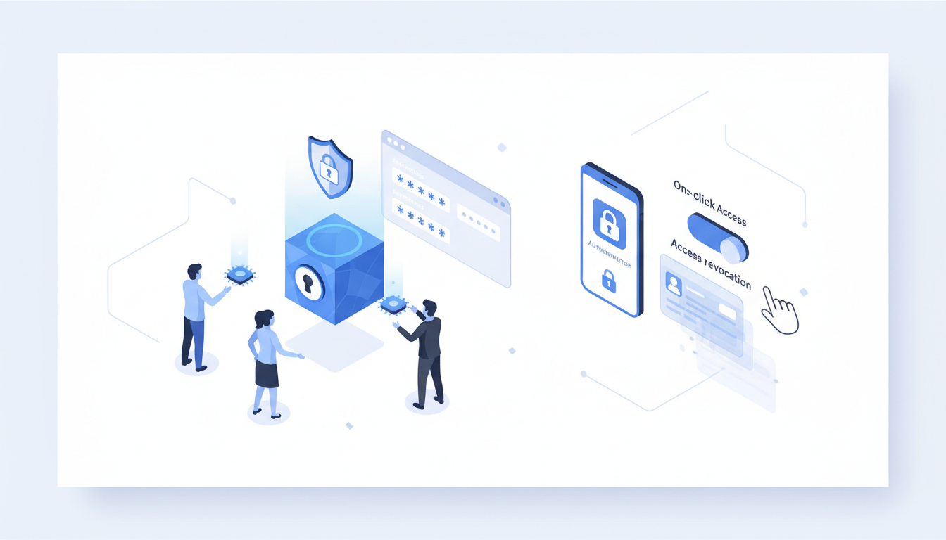 商家账号密码怎么安全共享并防止离职带走？1Password/Bitwarden 团队密码库、权限控制、2FA管理与一键回收实操教程