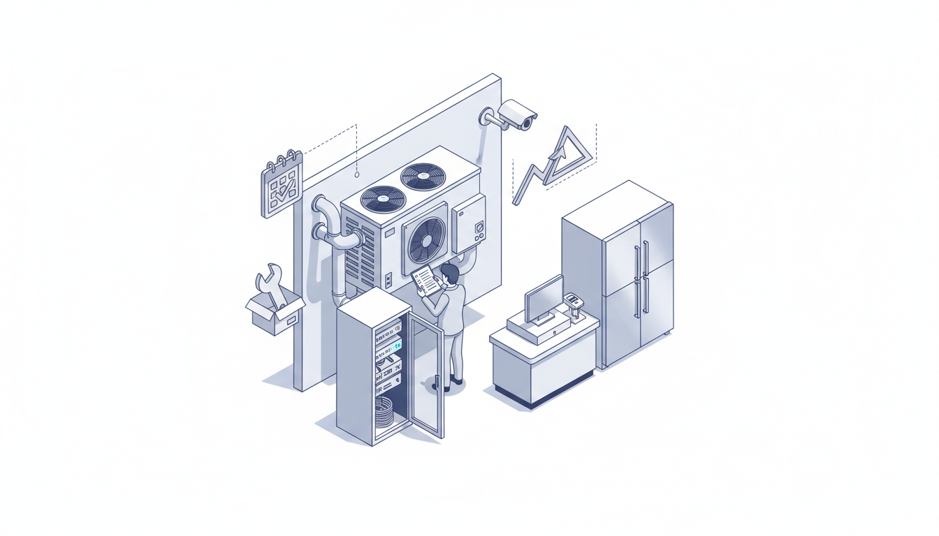 实体店关键设备维保与报修流程：巡检周期表、停机应对预案与备件配置建议