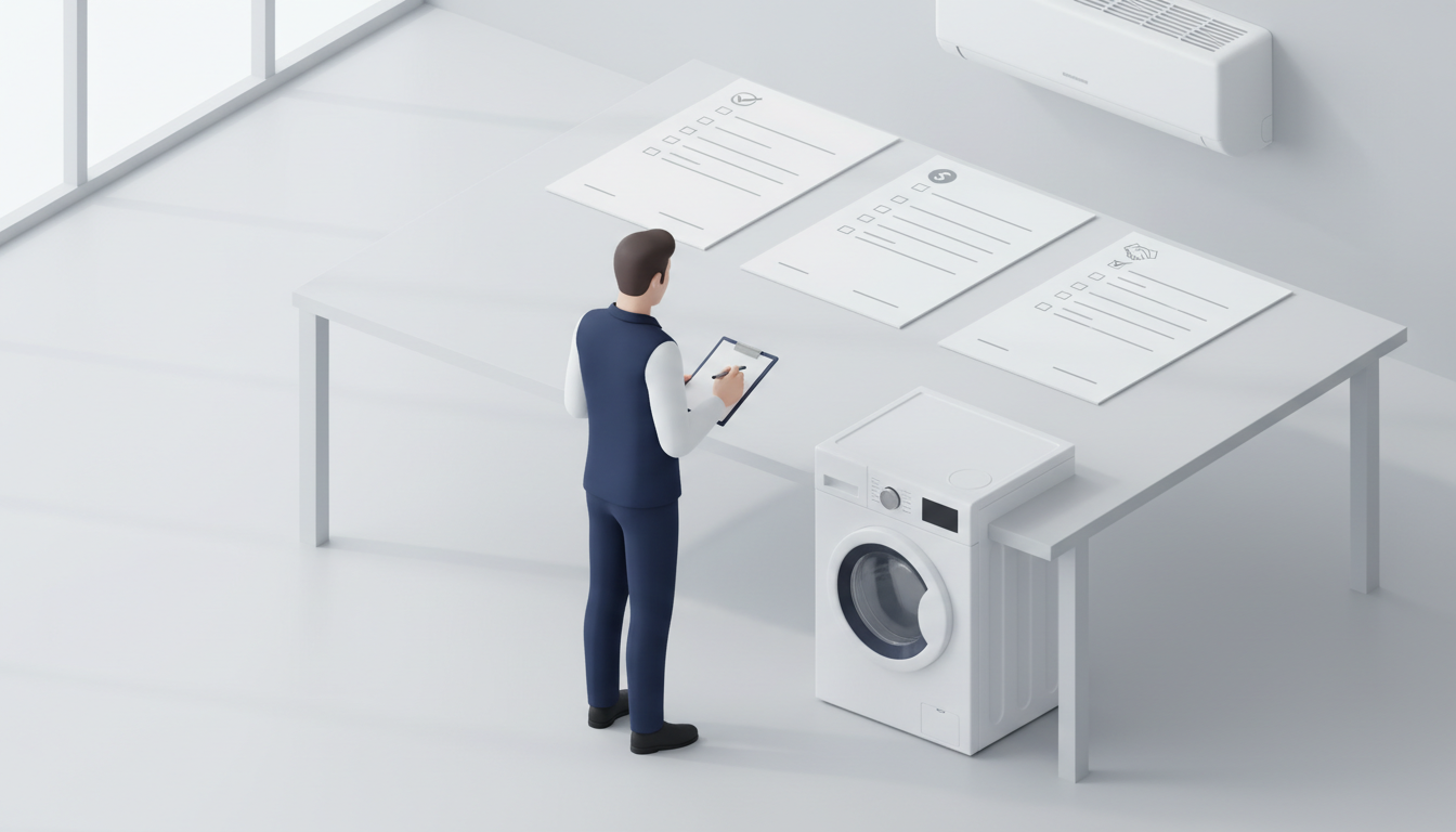 上门家电清洗接单避坑案例：到场加项被投诉、清洗效果不认、设备损坏索赔——用《入户设备状态检查单》《增项报价确认单》《完工验收签认表》把责任说清楚