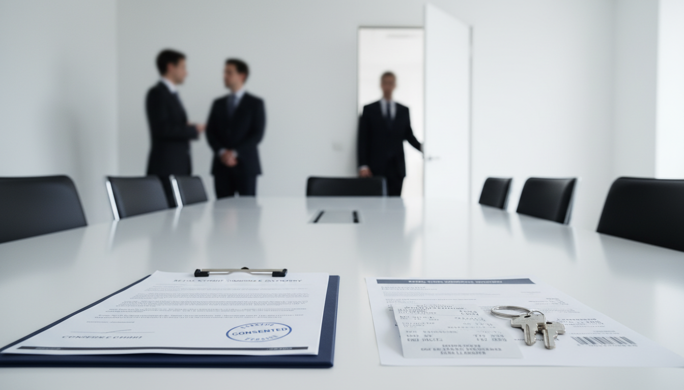 门店转让接盘纠纷高发：转让费交了不交店、房东不同意续租、遗留欠费谁承担——用《房东同意函》《资产与钥匙交割清单》《水电物业结清证明》把风险写死