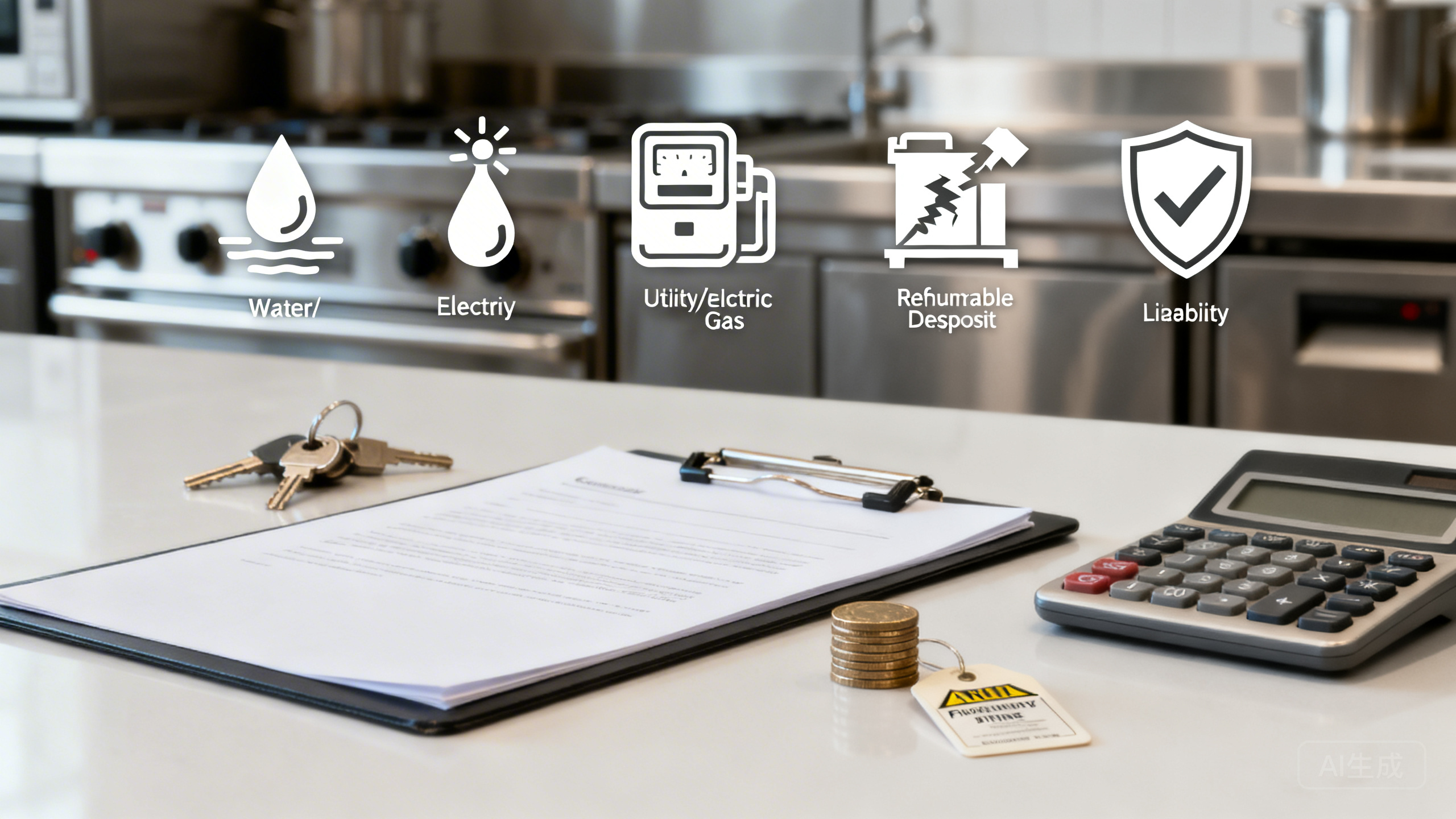 入驻共享厨房/外卖档口运营复盘：押金退还、水电燃气分摊、卫生罚款与设备损坏责任如何在《入驻协议》里一次写明白