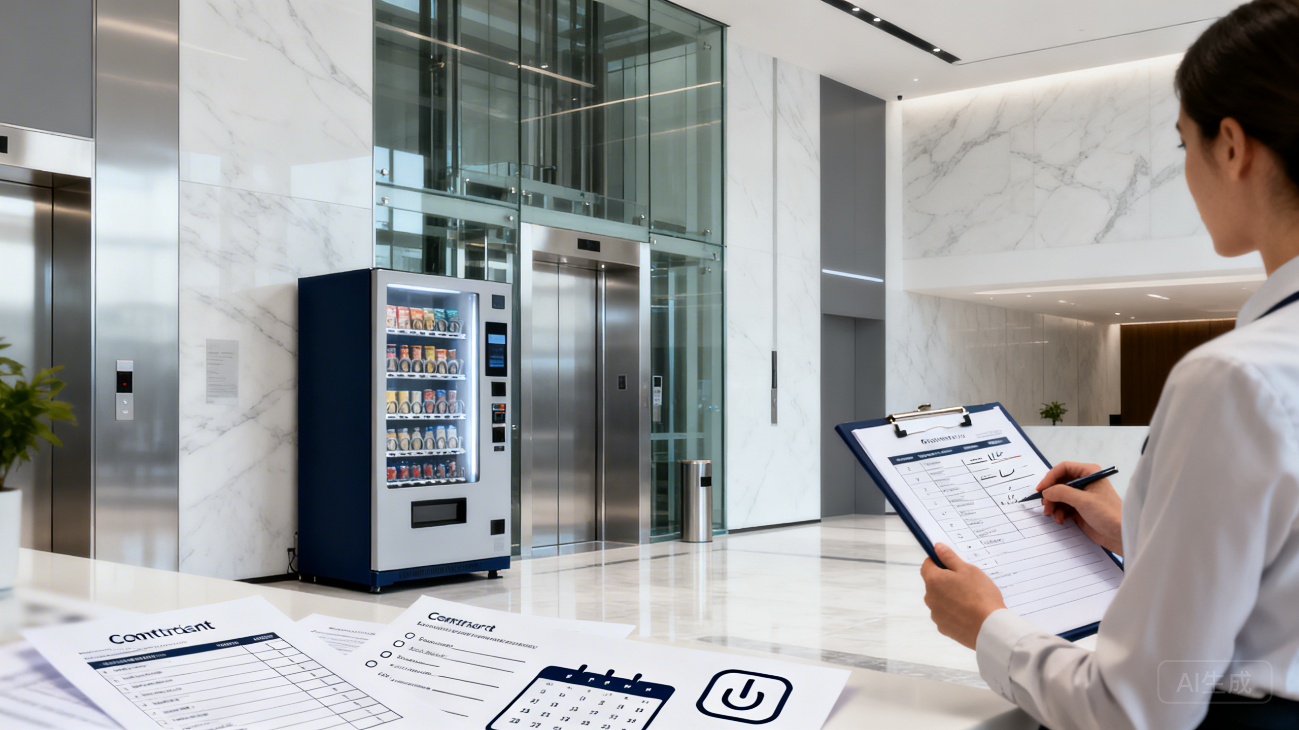 自动售货机进驻写字楼踩雷复盘：点位费分摊、断电停机损失与补货盘亏如何用《场地方确认函》《补货盘点表》《停机赔付条款》提前锁死风险