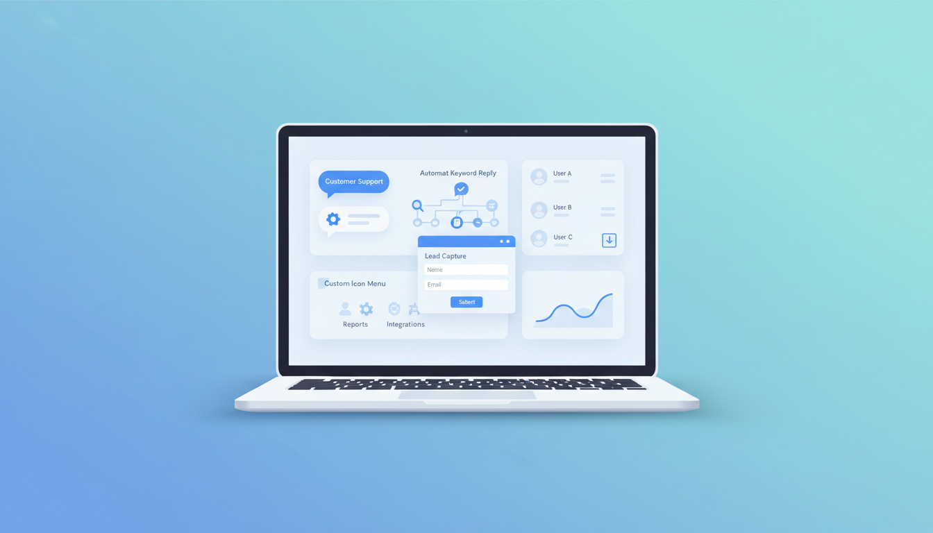 微信公众号后台怎么搭建「在线客服+留资」闭环？自定义菜单配置、关键词自动回复、客服消息接入、表单跳转与粉丝数据导出实操教程