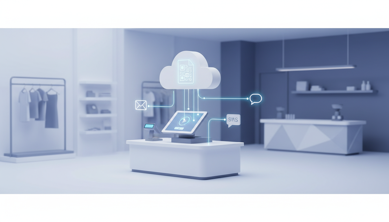 数电发票如何在门店收银后自动开具并短信/邮箱发送？航天信息/百旺电子发票平台 开通绑定、抬头税号采集、接口对接与开票明细导出实操教程