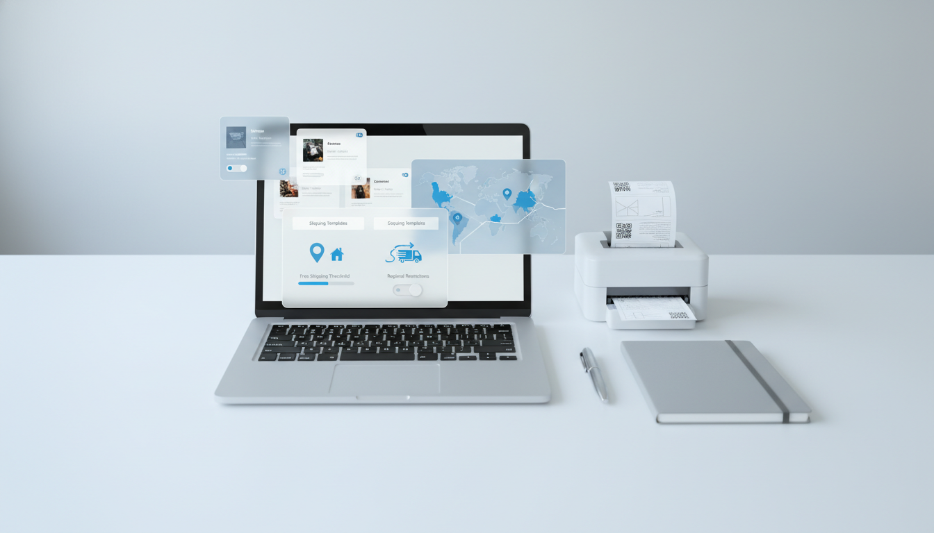 微信「小商店」后台怎么设置商品分组与运费模板？同城配送/快递规则、满额包邮、区域限售与订单自动打单教程