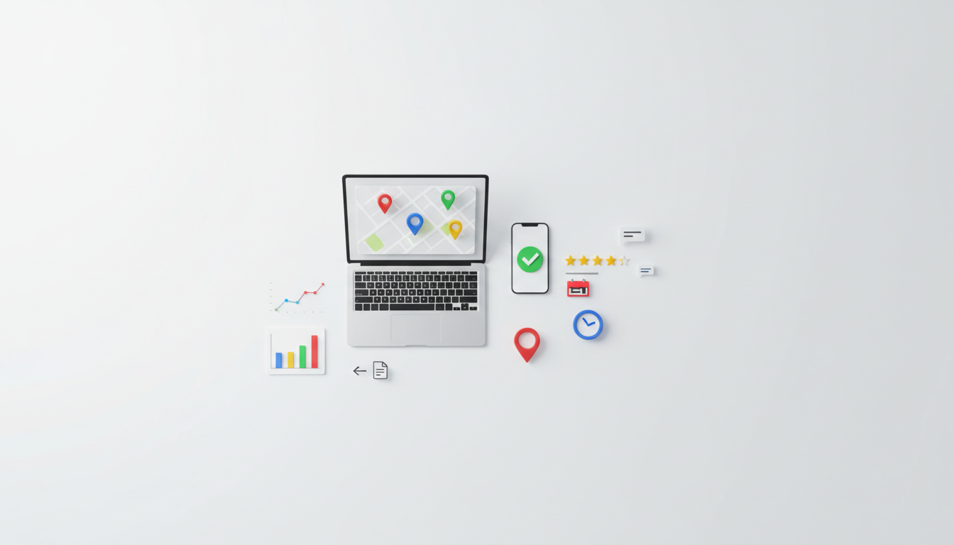 Google 商家资料（Google Business Profile）如何为门店开通并优化本地搜索曝光？地点创建验证、营业时间与服务项、评价回复模板及洞察数据导出教程