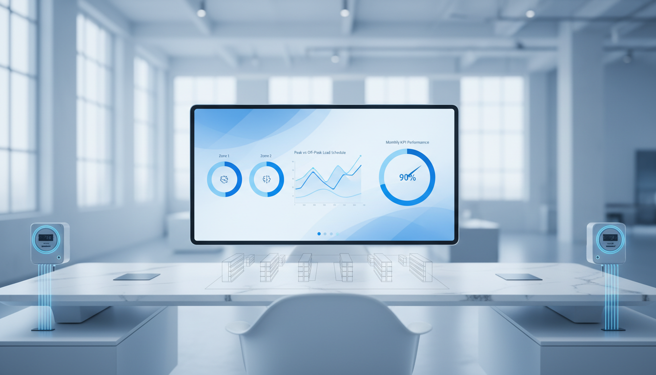 实体店能耗成本怎么降：分区电表计量、峰谷用电排程与月度节能KPI考核表