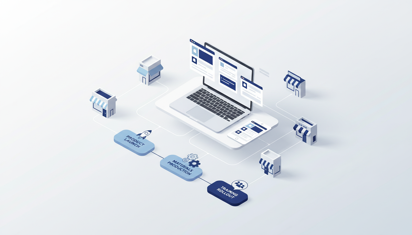 Notion 如何为连锁门店搭建「新品上架-物料制作-培训落地」项目协同系统？看板任务、资料库关联、权限共享与模板复用实操教程