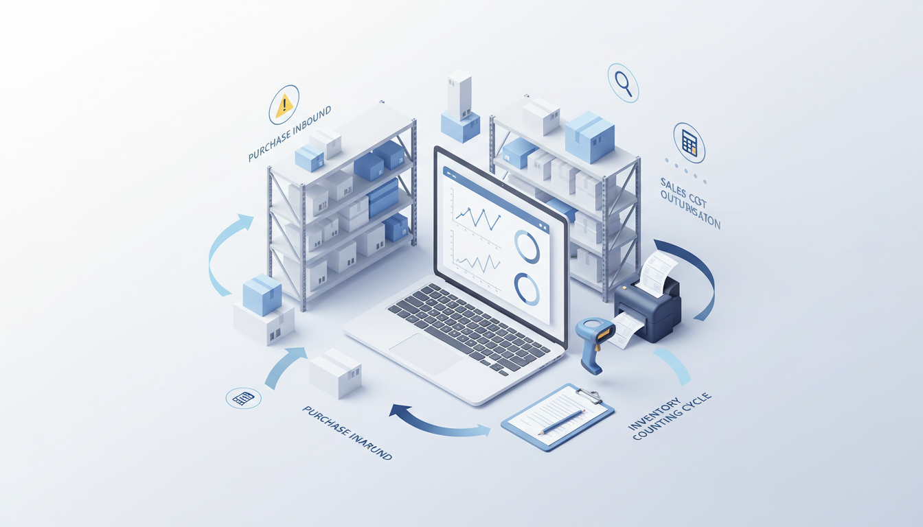 金蝶云星辰进销存如何搭建零售门店的采购入库、销售出库与盘点流程？库存预警、成本核算与经营报表生成教程