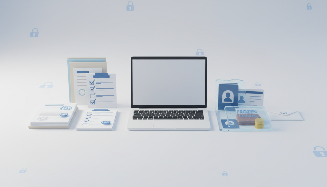 亚马逊卖家触发KYC二次审核导致店铺停售与余额冻结如何解封：公司资料一致性自查表＋受益人证明/地址账单准备清单＋申诉要点复盘