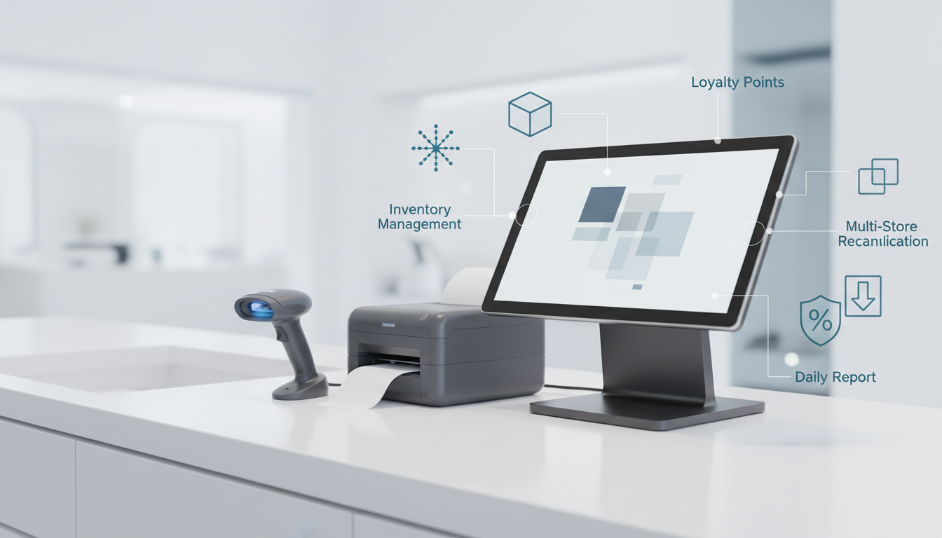 Square POS 收银系统如何为零售门店实现「商品管理+会员积分+多门店对账」？开通绑定、税率设置、小票打印与日结报表导出教程
