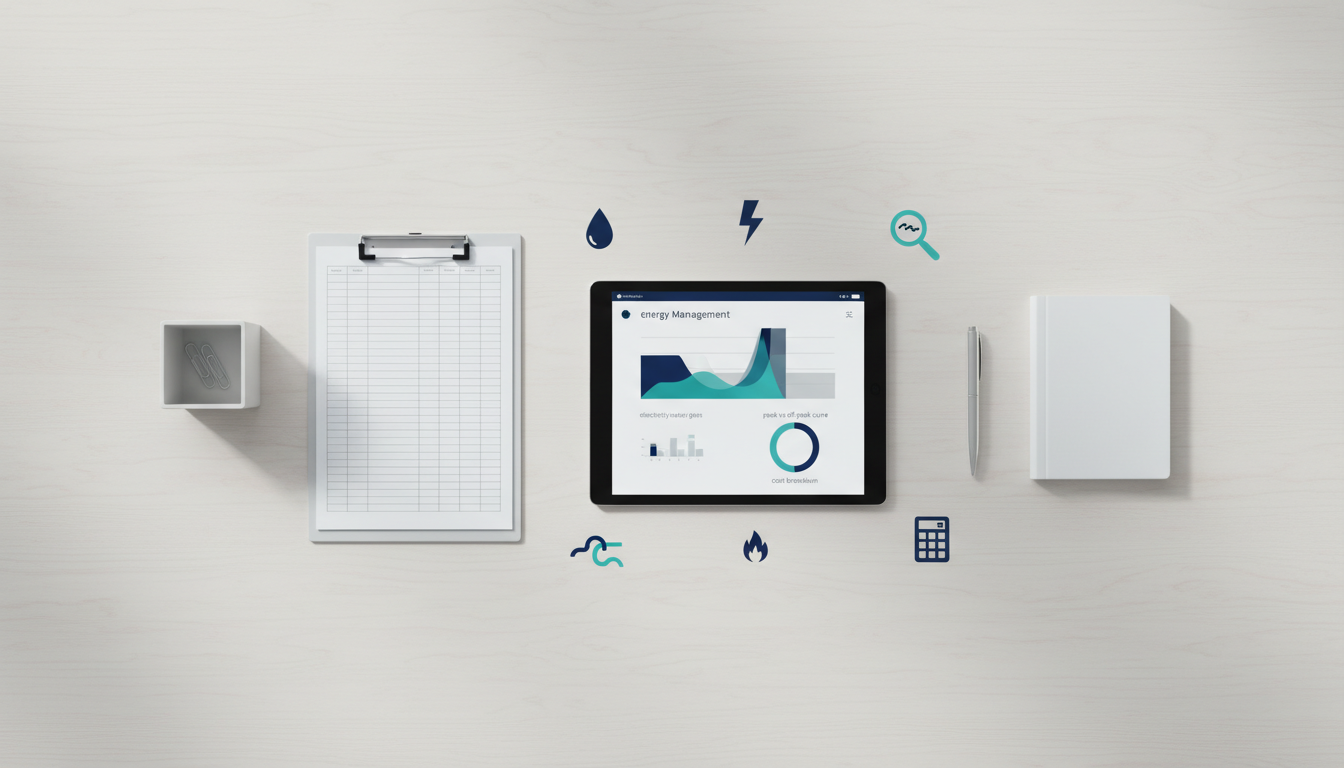 实体店水电气能耗成本控制指南：分表抄录台账、峰谷时段用能策略与异常耗能排查清单