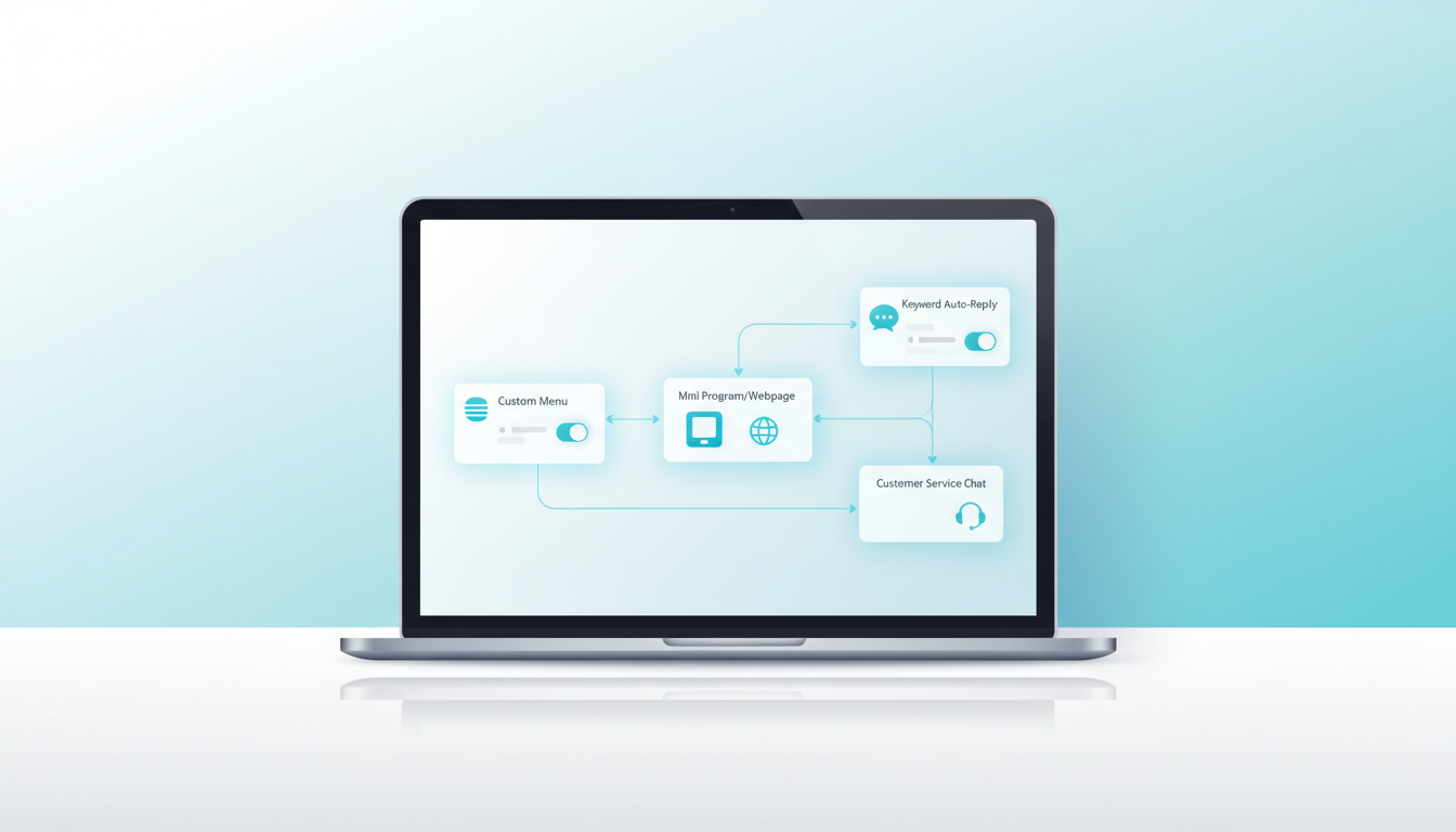 微信公众号后台怎么配置「自定义菜单跳转小程序/网页 + 关键词自动回复 + 客服消息」？素材管理、接口权限开通与群发效果数据查看教程