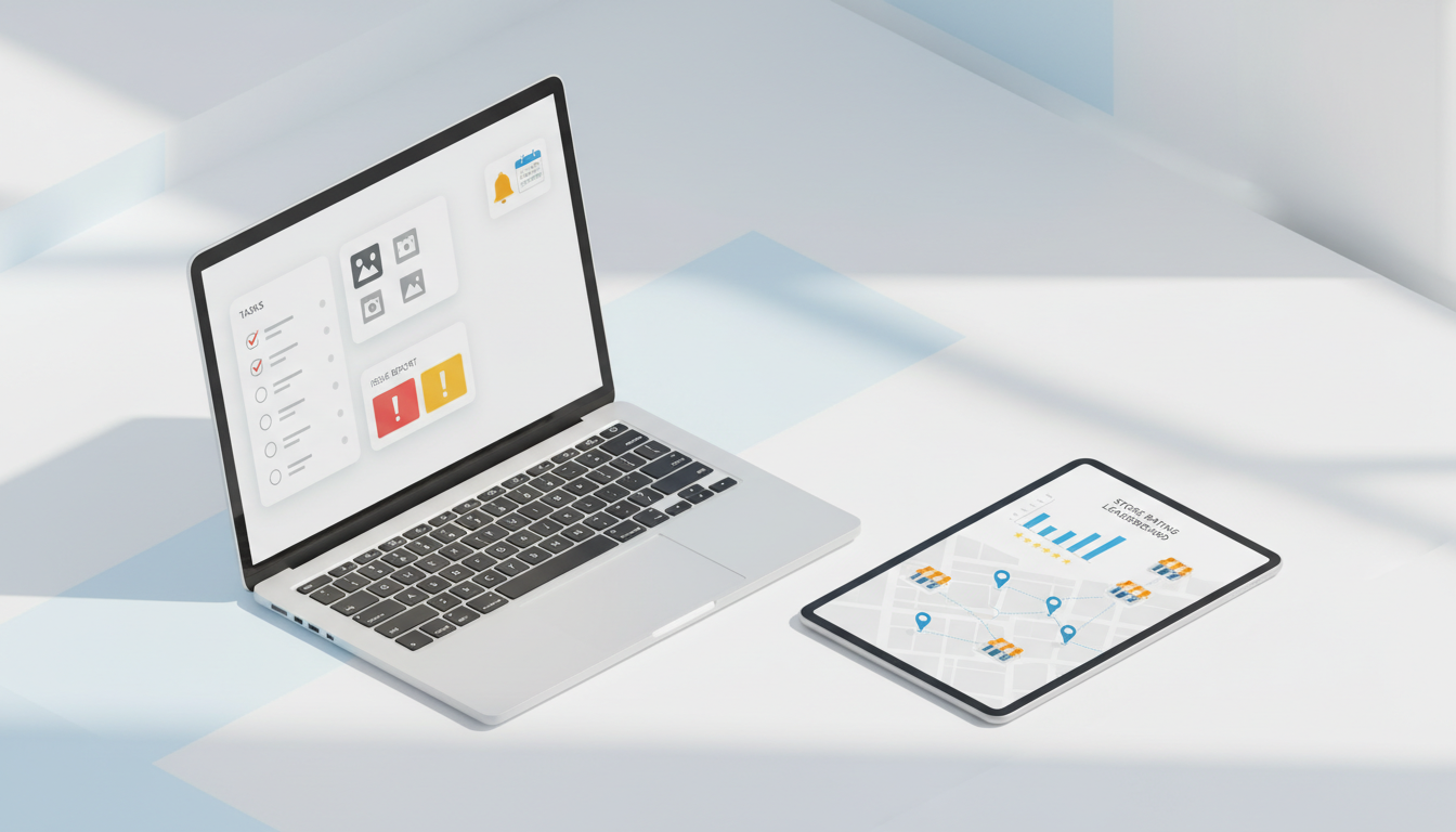 简道云如何为连锁门店搭建「巡店稽核检查表+拍照问题上报+整改期限自动提醒+门店评分排行」？表单设计、流程配置与数据看板实操教程