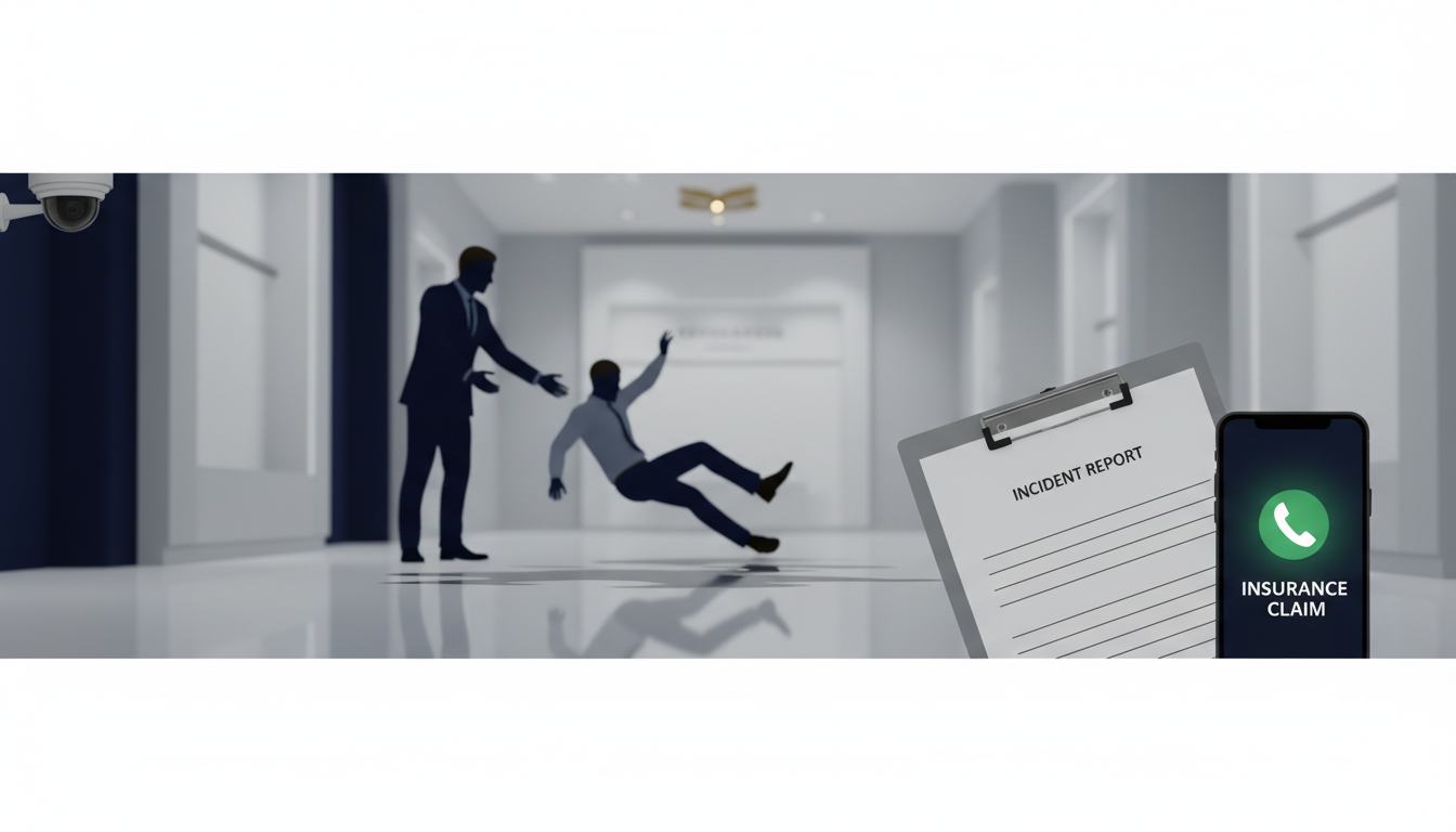 顾客在门店滑倒受伤要求高额赔偿怎么处理：现场证据固定、责任比例认定、公众责任险报案到调解的实战复盘案例