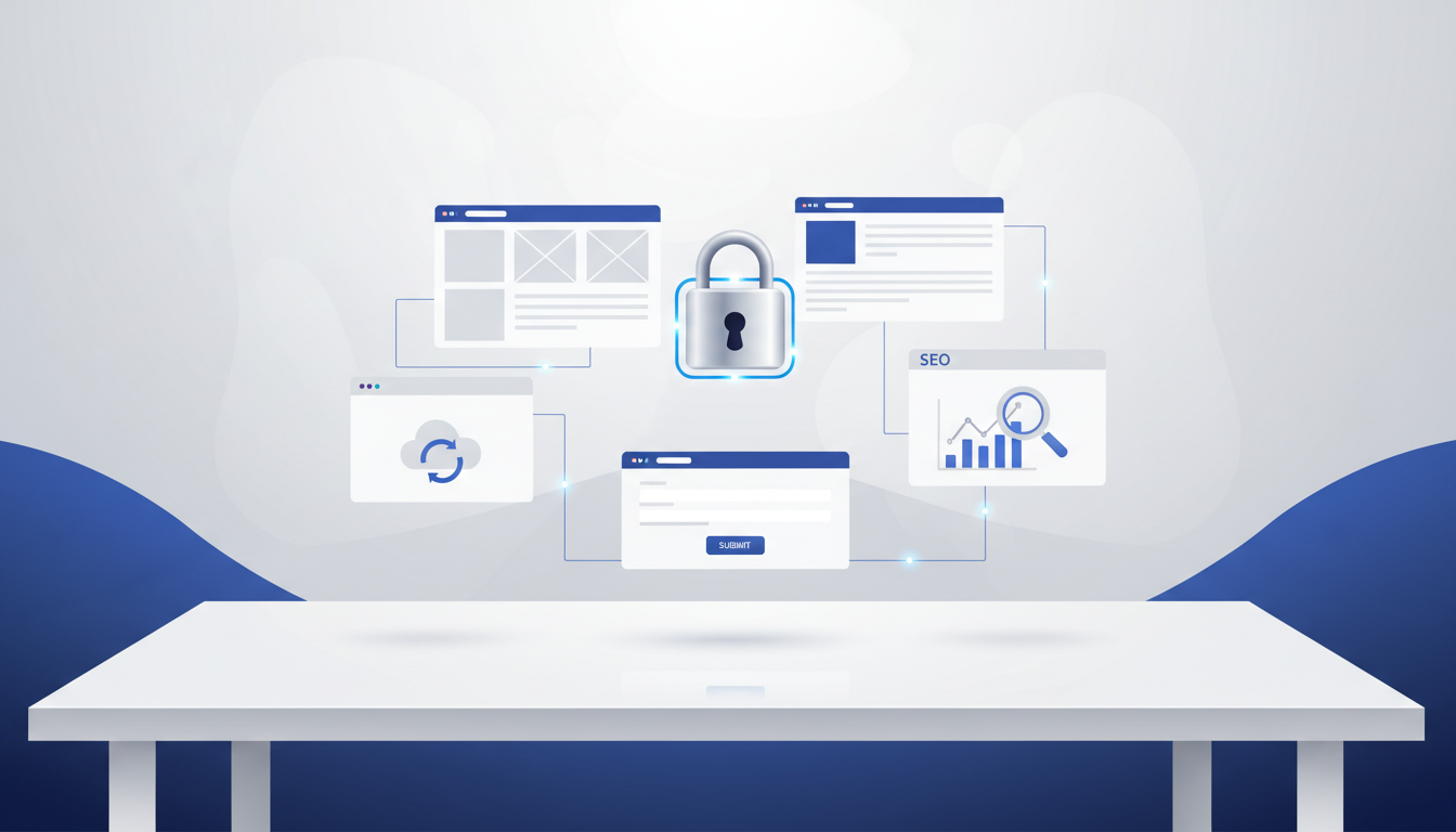 WordPress 商家官网搭建实操指南：域名解析与 SSL 上线、主题/页面模板配置、咨询表单线索收集、基础 SEO 与自动备份安全设置