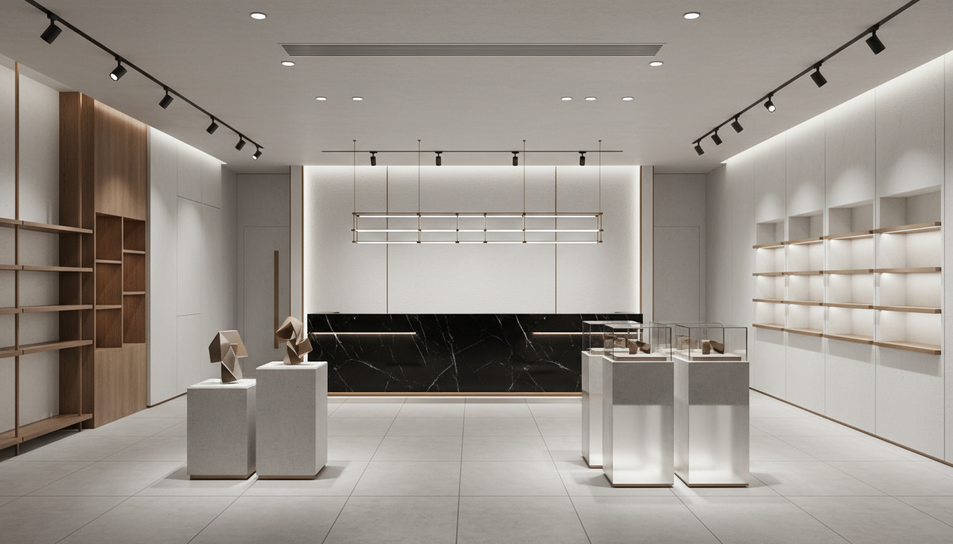 实体店灯光照明设计指南：照度标准表、分区打光方案与灯具维护检查清单