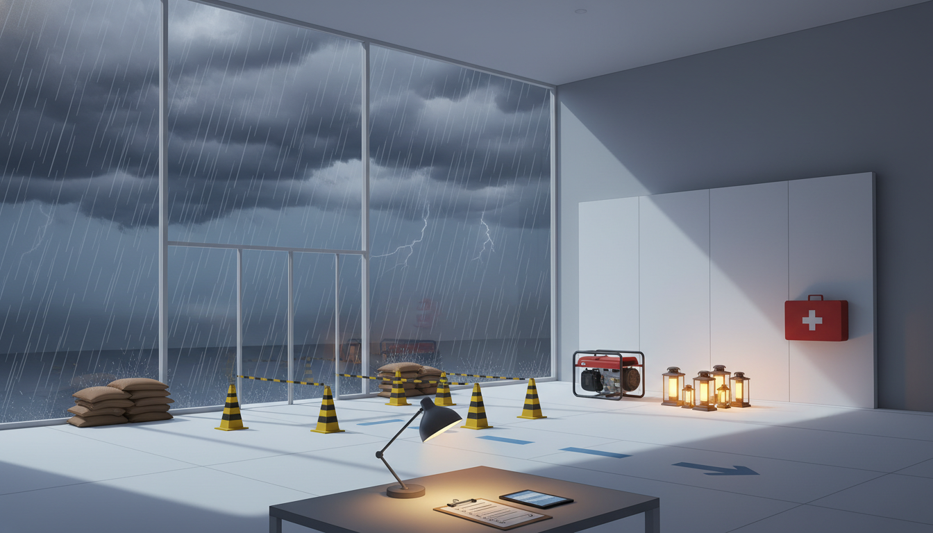 实体店极端天气应急运营指南：暴雨停电预案、到店安全动线与当日营业损失止血清单