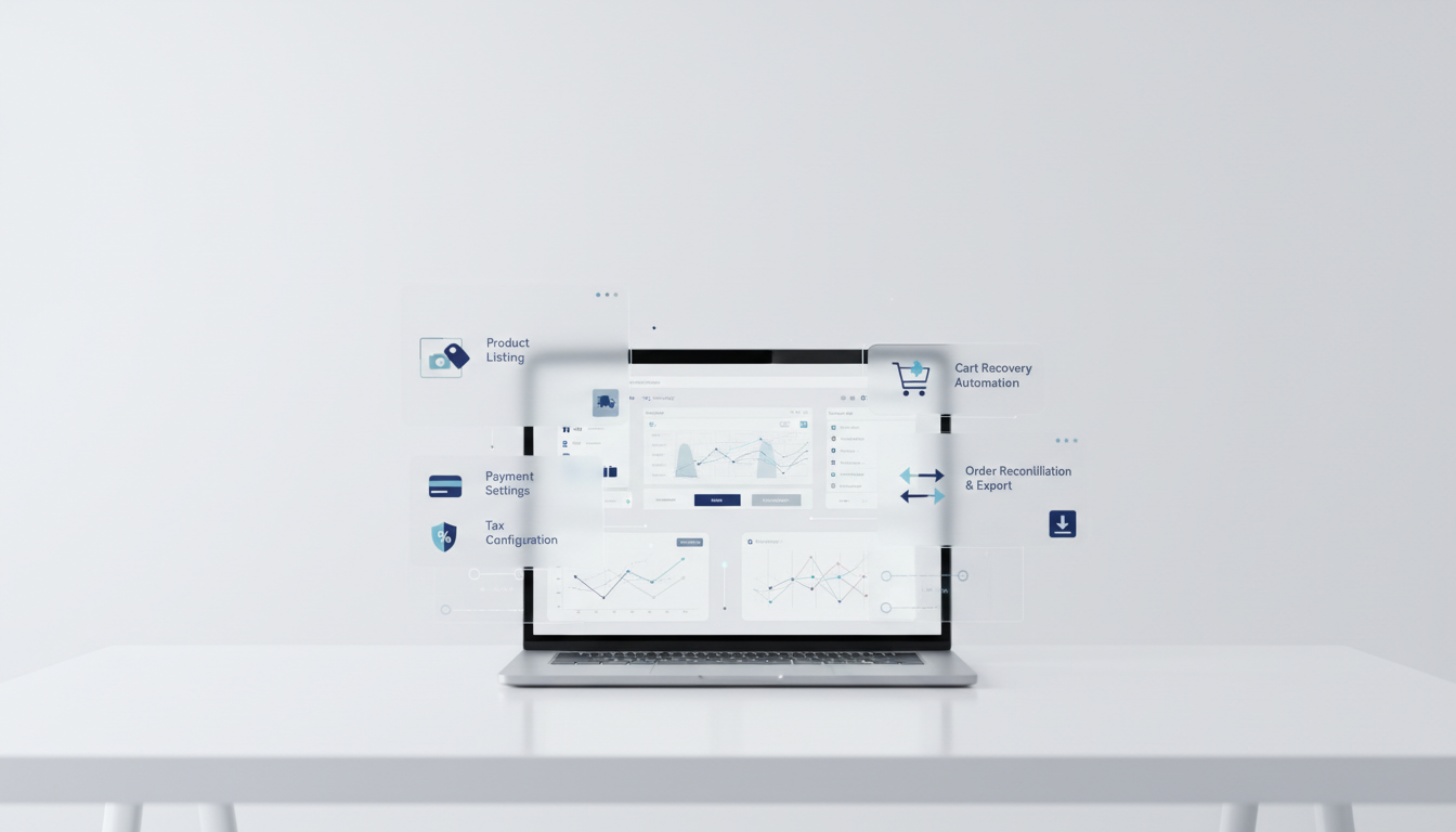 Shoplazza 店匠独立站后台实操：商品上架与运费模板、支付/税率设置、弃购挽回自动化及订单对账导出教程