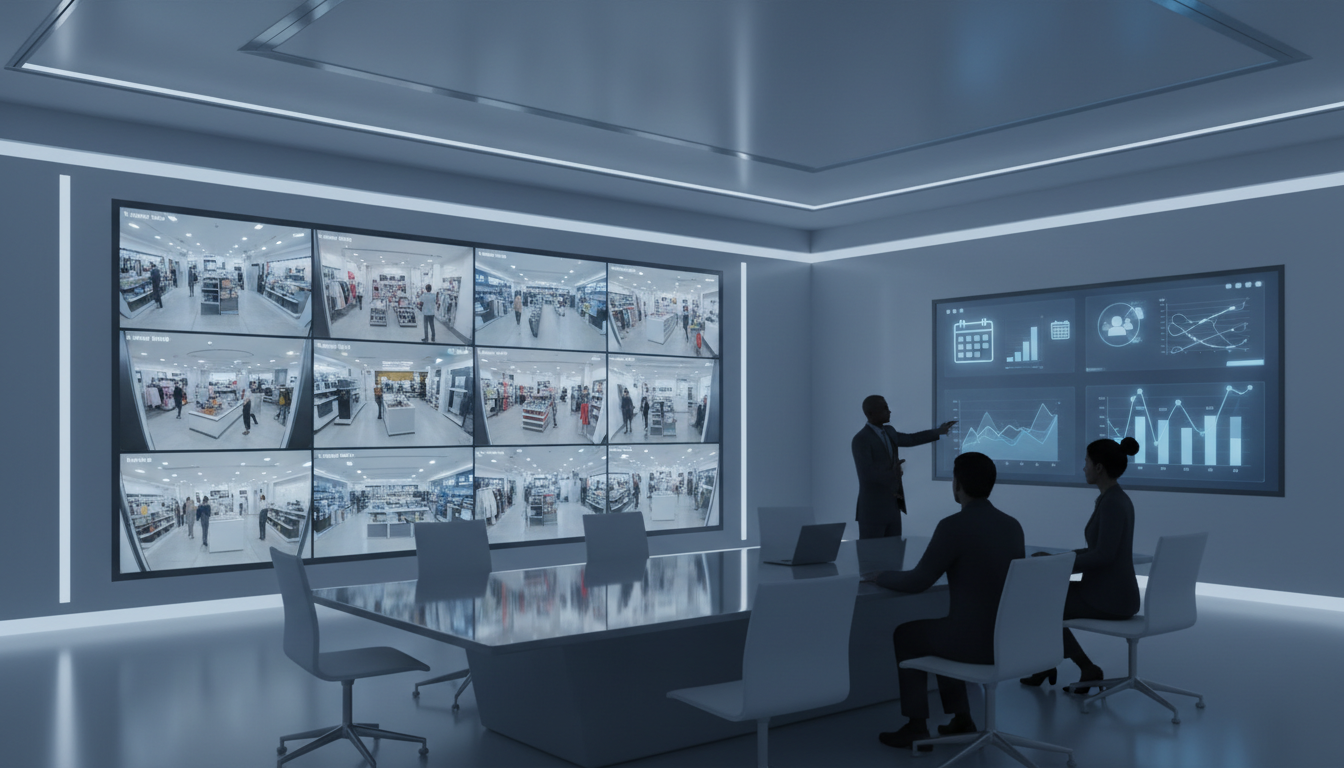 腾讯会议 Rooms 怎么为门店搭建「总部远程巡店 + 摄像头画面上墙 + 会议排期提醒 + 参会数据统计」？设备部署、账号权限与操作流程教程