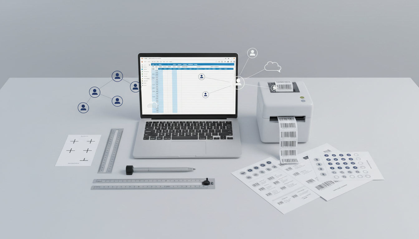 WPS 表格 + 金山文档怎么搭建门店「商品价签批量打印 + 条码生成 + 调价审核流」？模板设计、多人协作权限与打印机校准实操教程