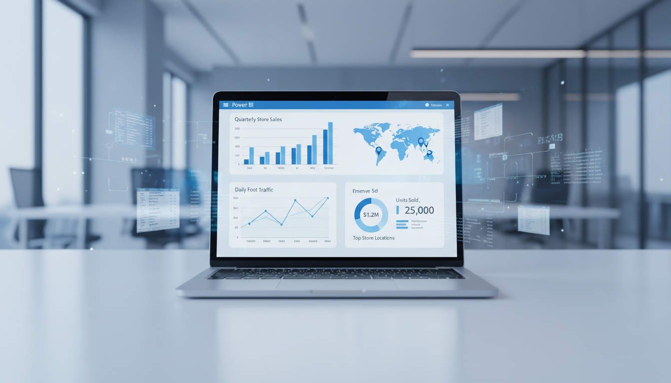 Power BI Desktop 门店经营报表可视化实战：Excel/POS导出数据自动刷新、DAX核心指标计算与手机端共享仪表盘配置教程
