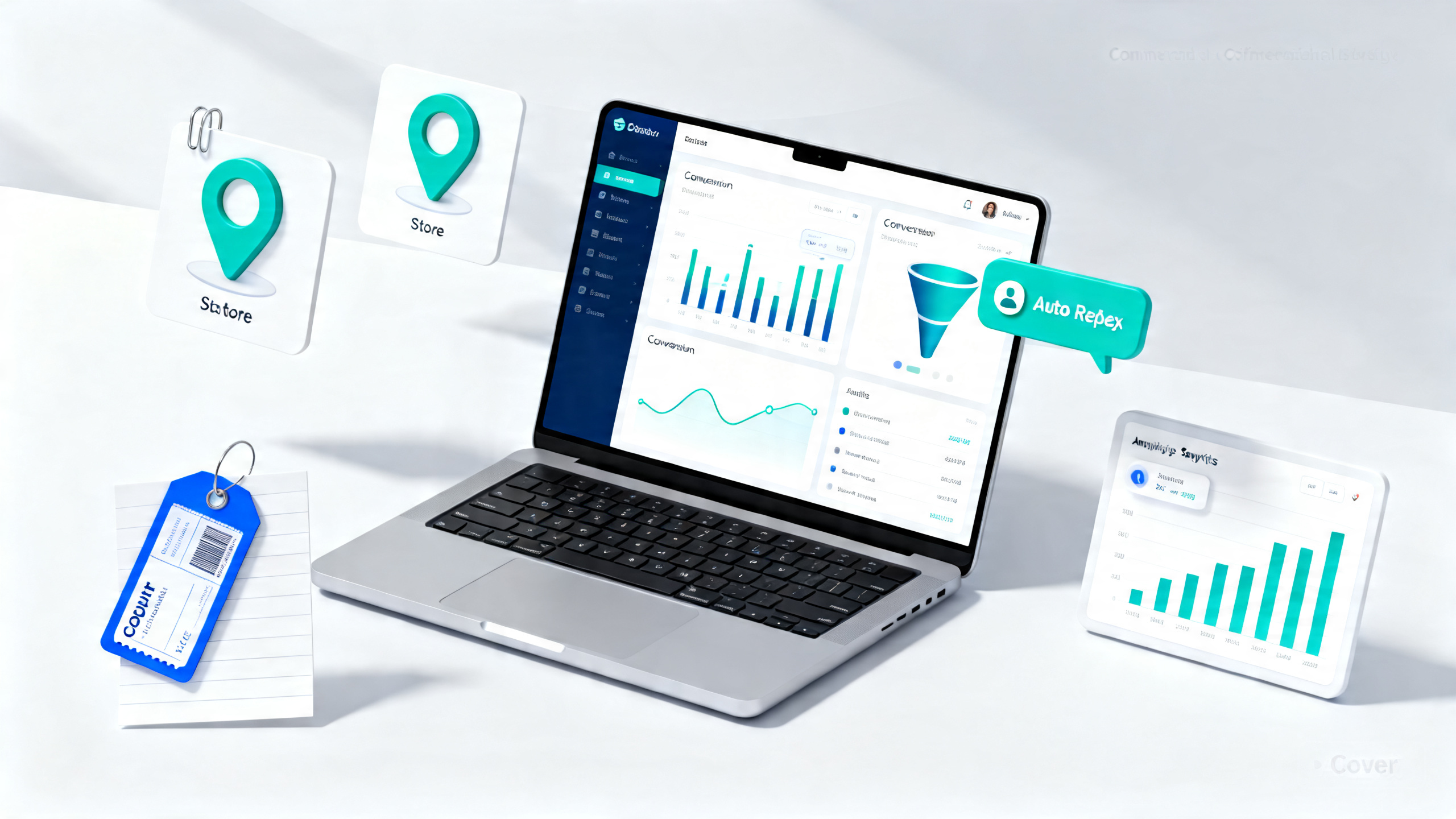 小红书商家专业号工具上手：门店地点绑定、笔记挂券、私信客服自动回复与转化数据看板设置教程