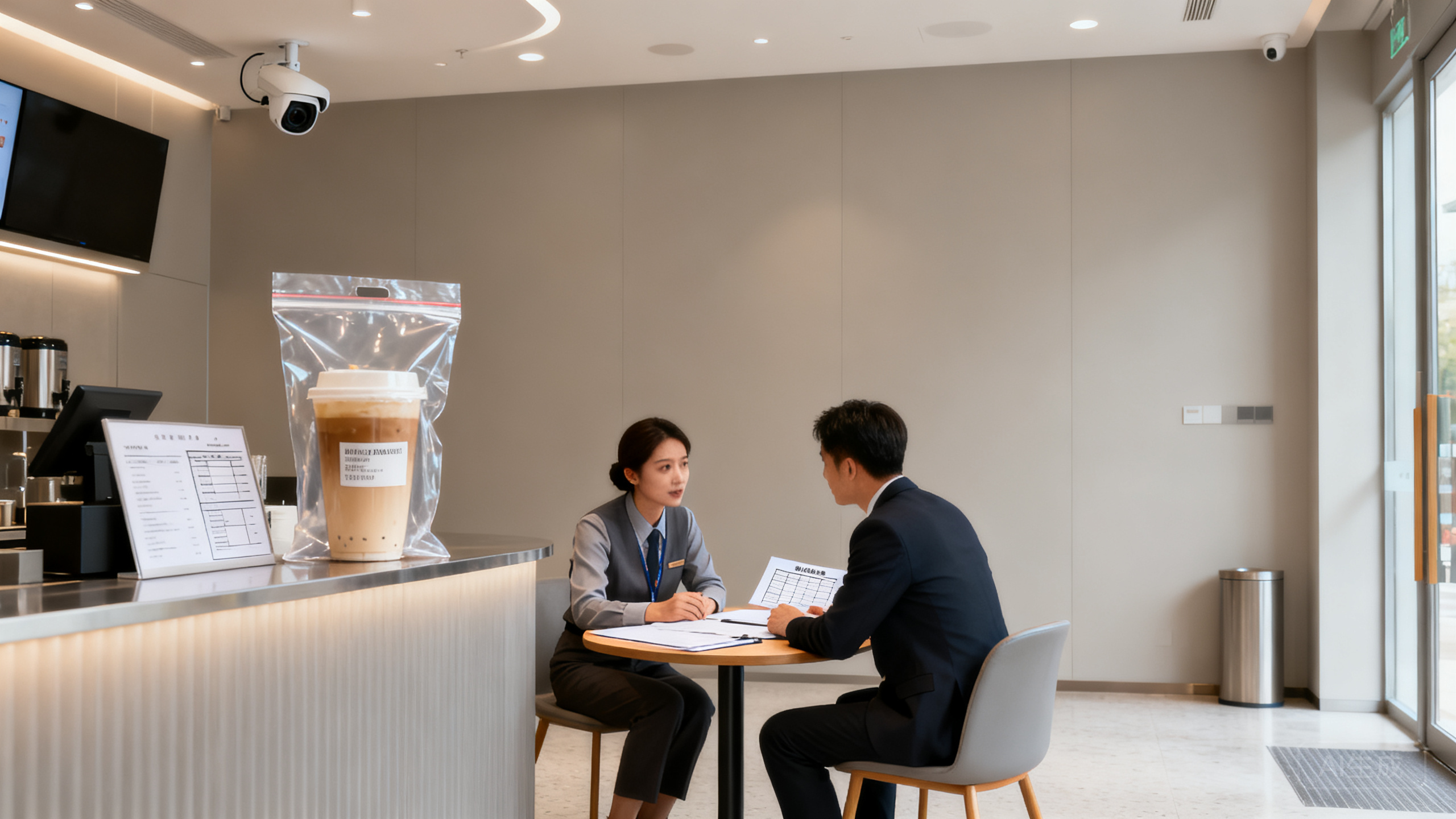 奶茶店遇到顾客声称“喝出异物”要求高额赔偿怎么办：监控留证＋样品封存送检＋协商处理案例复盘