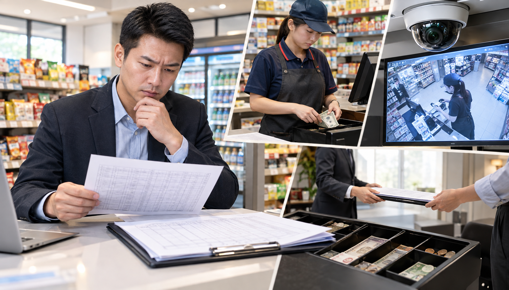 便利店店员利用收银漏洞私吞营业款怎么办：交接班对账表＋监控盘点取证＋追回损失案例复盘