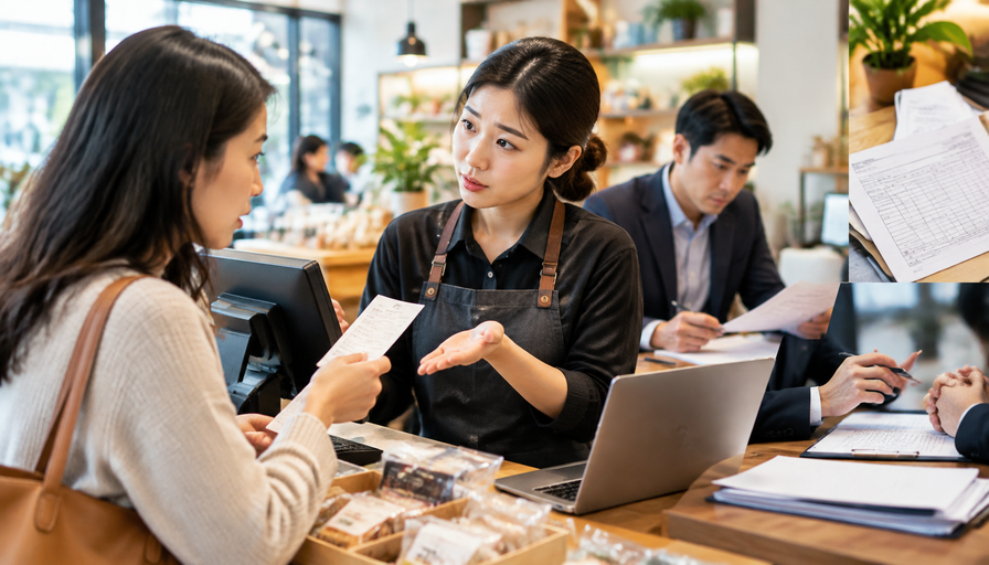 小店顾客消费后索要发票，商家以“团购价不含税”拒开被投诉怎么办：开票信息补录＋补开流程＋税务沟通案例复盘