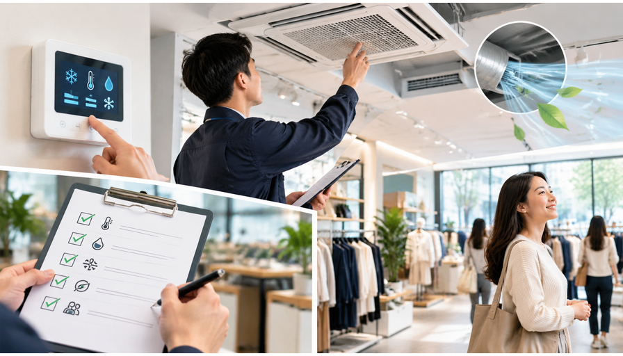 实体店空调温度与空气质量管理怎么做：温湿度设定、新风巡检与顾客体感反馈清单