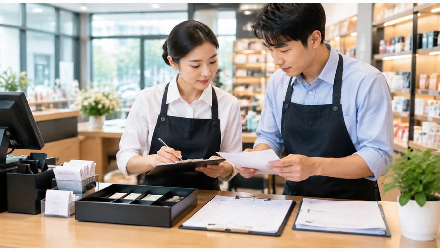 门店每日交接班管理怎么做：现金票据核对、待办事项移交与异常情况记录清单