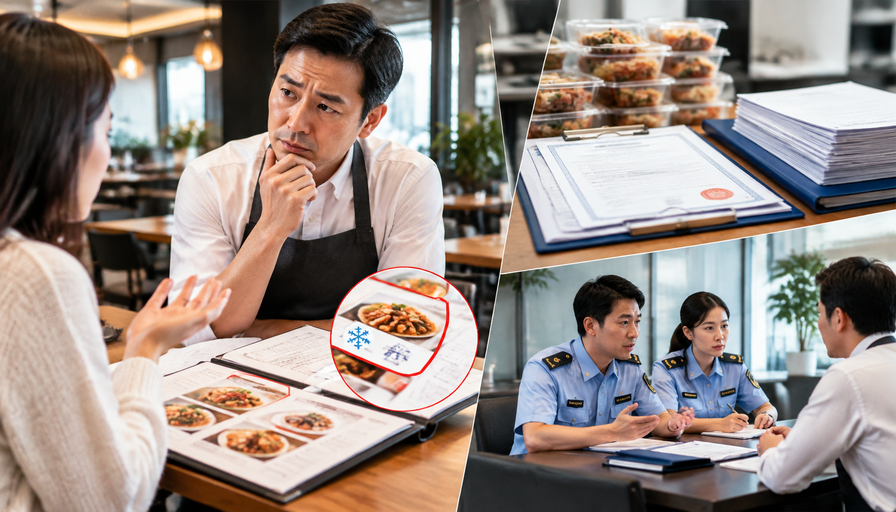 餐饮店使用预制菜未在菜单明示被顾客投诉怎么办：菜单标注整改＋供应商资质留存＋市监沟通案例复盘